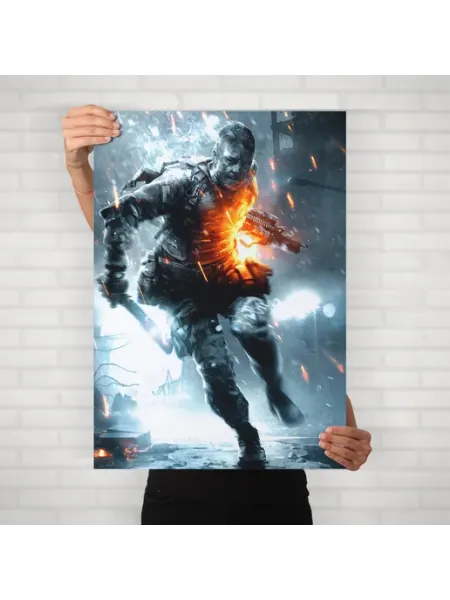 Плакат Бателфилд (Battlefield 4 - 4) - Постер A2 61x42 см HEAVEN POSTER