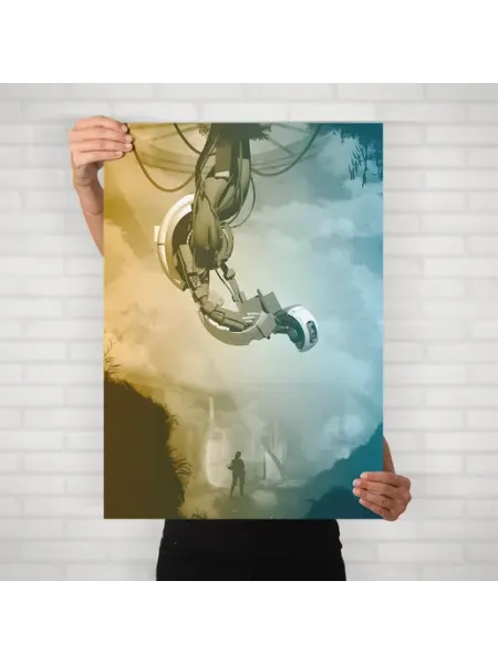 Плакат Портал (Гладос 4) - Постер A2 61x42 см HEAVEN POSTER