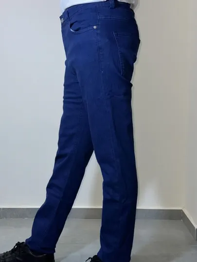 Джинсы темно-синие slim fit, весенние, маломерка