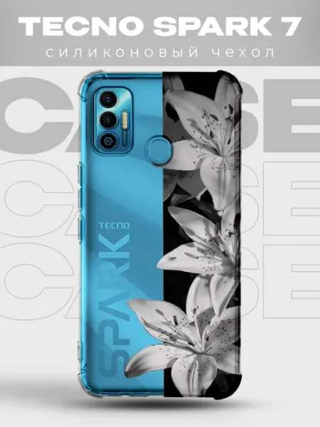 Прозрачный чехол на TECNO SPARK 7 Y2K pinterest PRINTberries