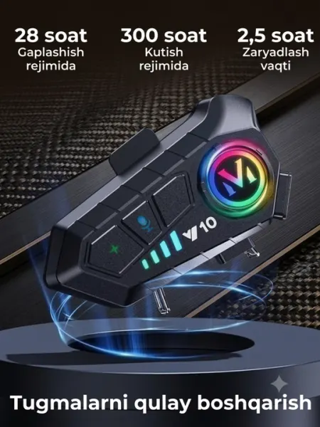 Мотошлем AXK 5 в 1 — Bluetooth-гарнитура Y10, визор, перчатки и балаклава - Инструменты и запчасти для мототехники
