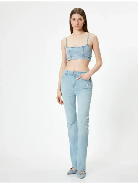 KOTON Джинсы клеш с высокой талией - Flare Jean