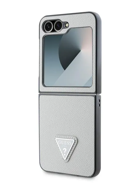 GUESS Чехол для Galaxy Z Flip6 из экокожи PU Grained leather