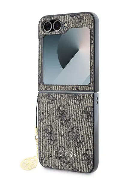 GUESS Чехол для Galaxy Z Flip6 из экокожи c шармом PU Leather
