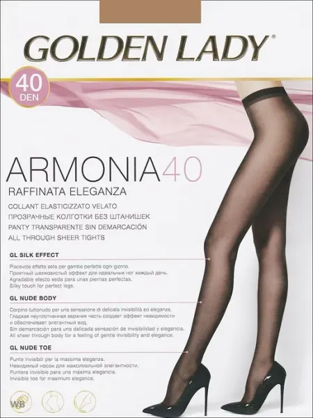 Элегантные колготки с эффектом обнаженности Golden Lady
