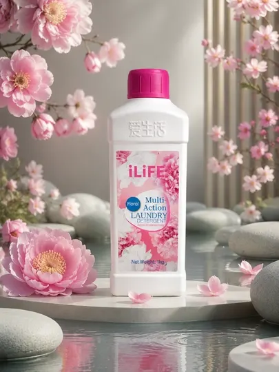 Многофункциональный стиральный порошок iLiFE Floral гель для стирки с цветочным ароматом)