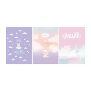 Тетрадь в клетку BG Fluffy, А4, 48 л, матовая ламинация, 3 шт