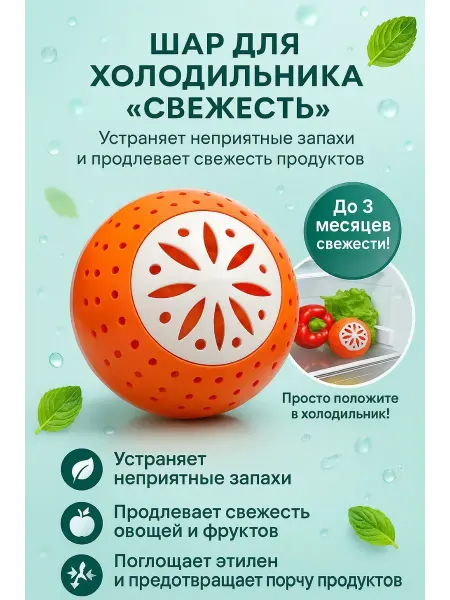 FLYME Поглотитель запаха для холодильника и шкафа