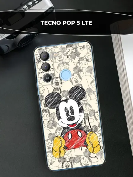 Чехол на POP 5 LTE милый TECNO