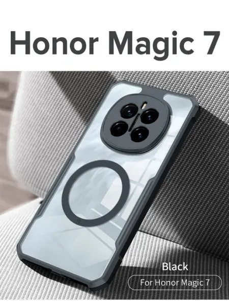 Чехол на Honor Magic 7 MagSafe противоударный усиленные углы Xundd