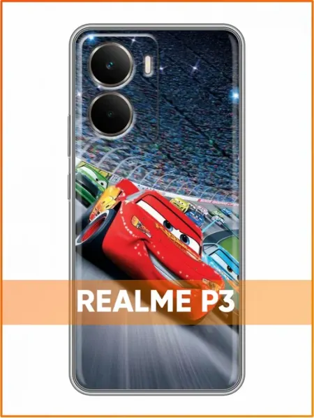 Чехол на Realme P3 с принтом Маккуин на треке Case Face