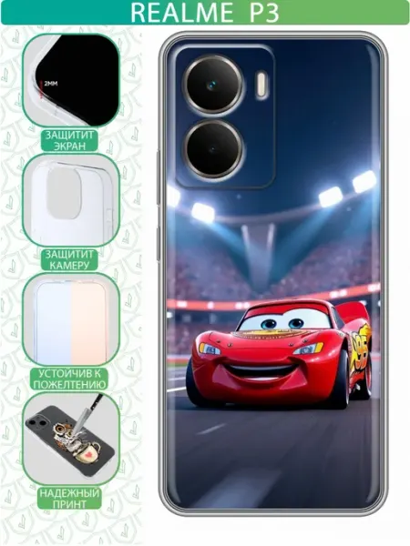 Чехол на Realme P3 с принтом Маккуин inThisCase