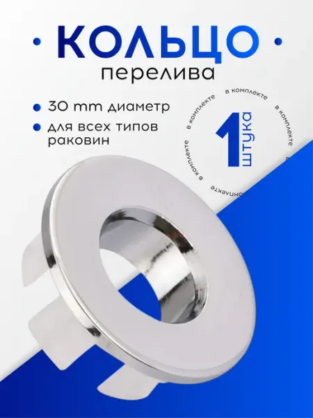 Кольцо для обрамления перелива для раковины DenS