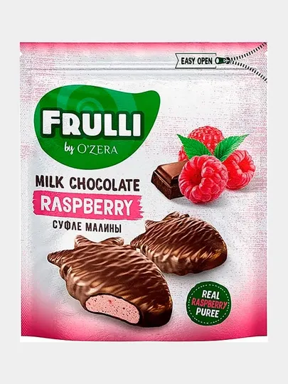 Конфеты O'Zera Frulli, суфле малины в шоколаде, 125 г - Конфеты в коробках, подарочные наборы