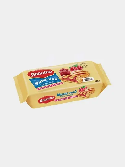Мини-пай ''Яшкино'' с малиновой начинкой, голландский, 180 г - Печенье