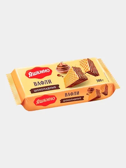 Вафли Яшкино "Шоколадные", 300 г - Пряники, вафли