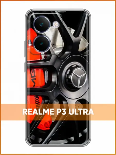 Чехол на Realme P3 Ultra с принтом Мерседес Case Face