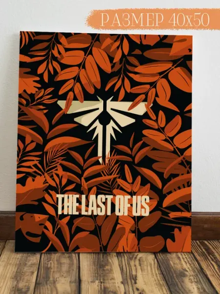 Картина на стену The Last of us 50x40 Интерьерная картина Аниме