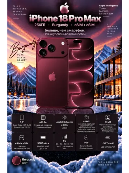 Apple iPhone 18 PRO MAX 256GB