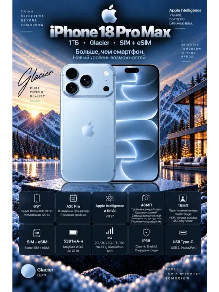 Apple iPhone 18 PRO MAX 1ТБ