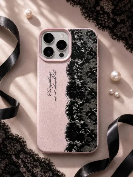 Чехол на iPhone 14 Pro с принтом Кружева Liamoon