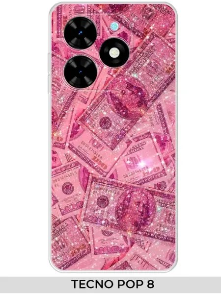 Чехол на pop 8 деньги TECNO