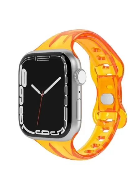 Ремешок для часов Apple Watch 38 40 41 mm Orange Clear MODMAC