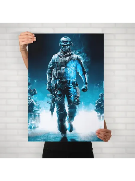 Плакат Бателфилд (Battlefield 3 - 3) - Постер A2 61x42 см HEAVEN POSTER