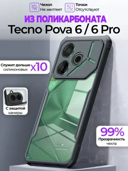 PURE Чехол на Tecno Pova 6 6 Pro GAGEZA