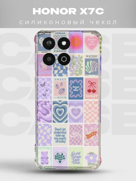 Чехол на Honor X7C дизайн Danish Pastel PRINTberries