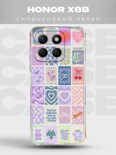 Чехол на Honor X8B дизайн Danish Pastel PRINTberries