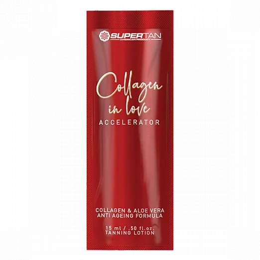Super Tan Collagen in love (15 мл) Омолаживающий крем-гель для загара