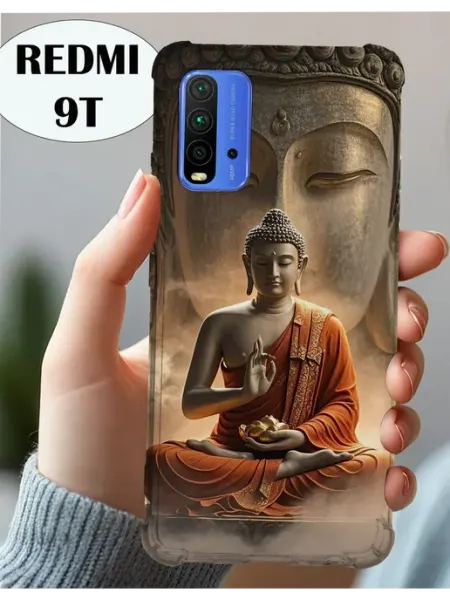 Чехол на Redmi 9T с принтом Будда PRINTberries