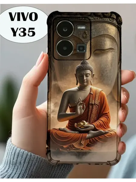 Чехол на Vivo Y35 с принтом Будда PRINTberries