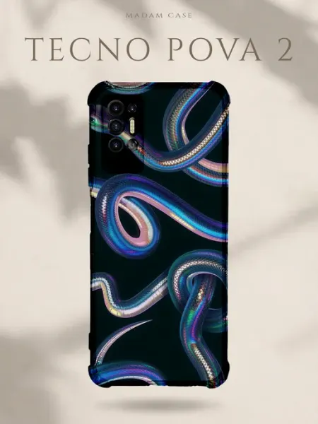Чехол на Tecno Pova 2 Змеи Madam Case