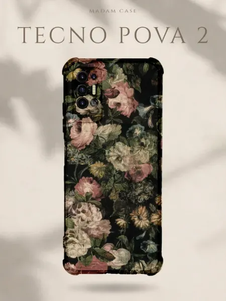 Чехол на Tecno Pova 2 Цветы Madam Case