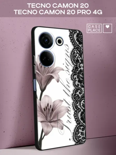 Чехол на Camon 20 20 Pro 4G с лилиями TECNO