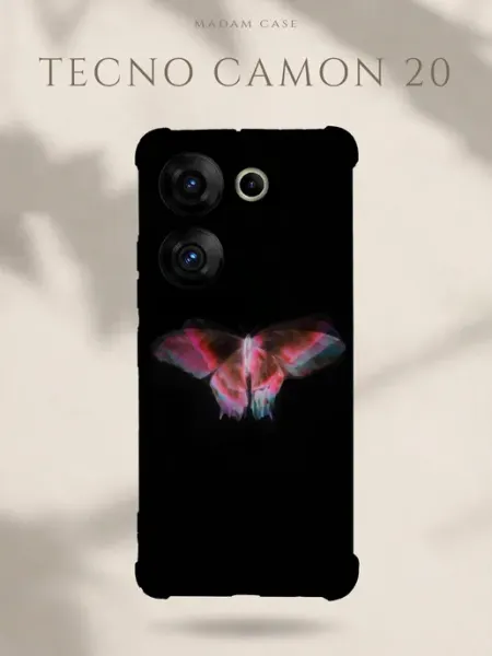 Чехол на Tecno Camon 20 Бабочка Madam Case