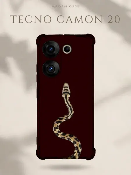 Чехол на Tecno Camon 20 Змея Madam Case
