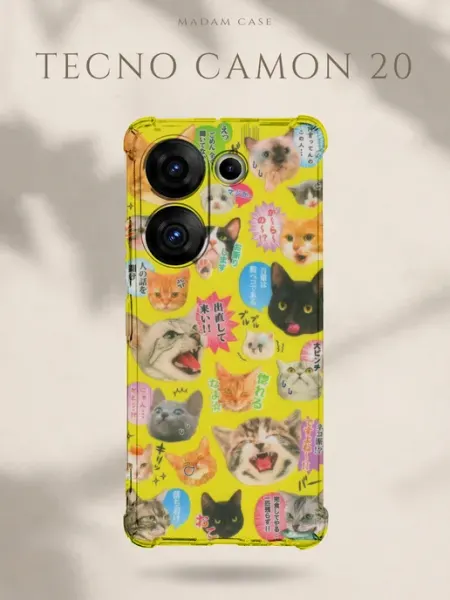 Чехол на Tecno Camon 20 Котики мем Madam Case