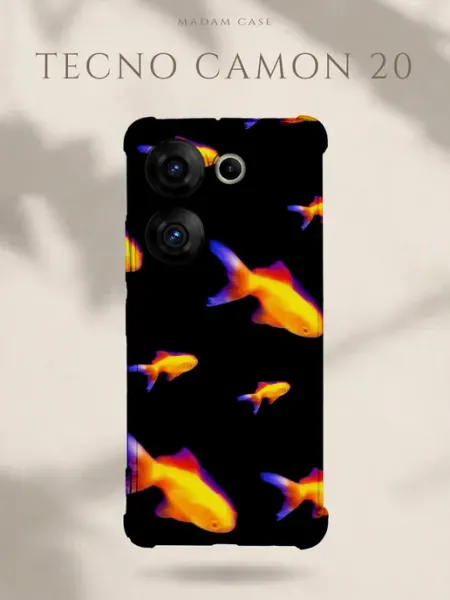 Чехол на Tecno Camon 20 Рыбы Madam Case