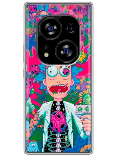 Чехол на Tecno Phantom X2, X2 Pro Рик и Морти Rick Morty 360skin