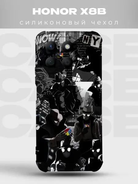 Чехол на Honor X8B Человек-паук Нуар марвел нуар арт комикс PRINTberries