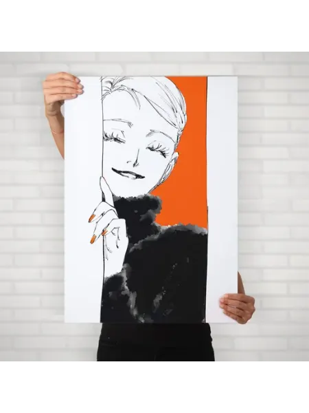 Плакат Вуаль (Эмма 10) - Постер A2 61x42 см HEAVEN POSTER