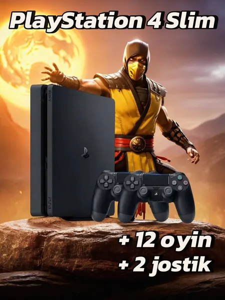 Игровая приставка Playstation 4 slim c играми + второй геймпад. GOLDHEN