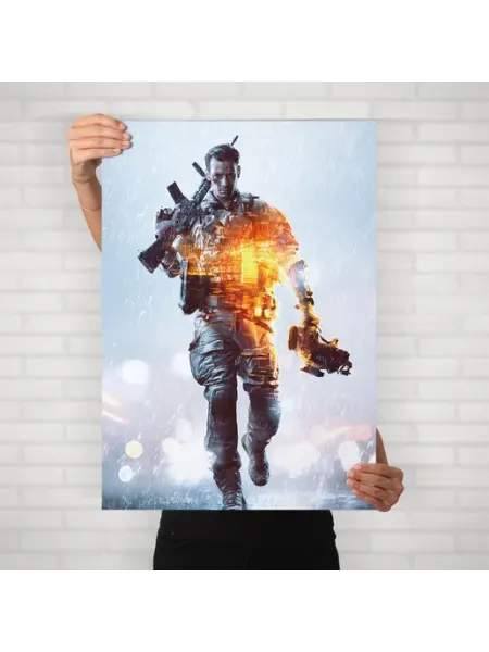 Плакат Бателфилд (Battlefield 4 - 3) - Постер A2 61x42 см HEAVEN POSTER
