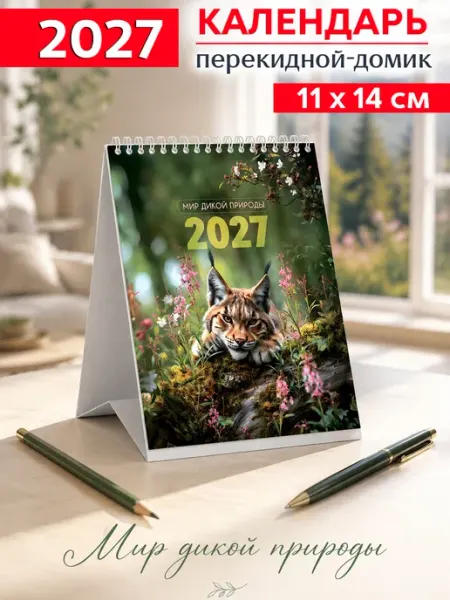 Календарь-домик "Мир дикой природы" 2027 год BG