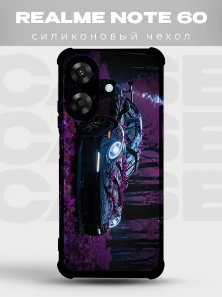 Чехол на Realme Note 60 60X Спорткары тачки дрифт машины авт PRINTberries