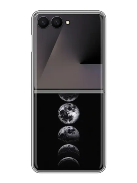 Чехол на Samsung Galaxy Z Flip 7 женский с Луной ChesnoCase