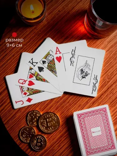 Карты игральные пластиковые / Для покера, классические, 54 шт